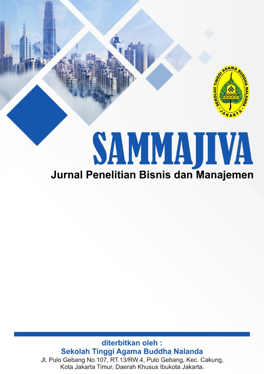 					View Vol. 2 No. 3 (2024): September : SAMMAJIVA : Jurnal Penelitian Bisnis dan Manajemen
				